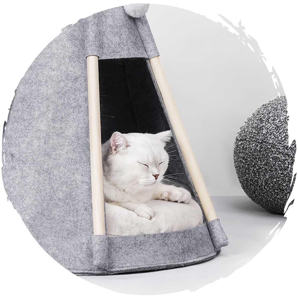 加厚羊毛⛺冬天帳篷式寵物保暖貓窩-貓-毛孩物語Pets Thing｜香港寵物貓狗用品專門店：IATA寵物飛機籠、寵物手推車、貓爬架貓樹