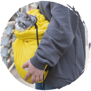 👜便攜式外出貓貓斜揹袋(黃色)-貓-毛孩物語Pets Thing｜香港寵物貓狗用品專門店：IATA寵物飛機籠、寵物手推車、貓爬架貓樹