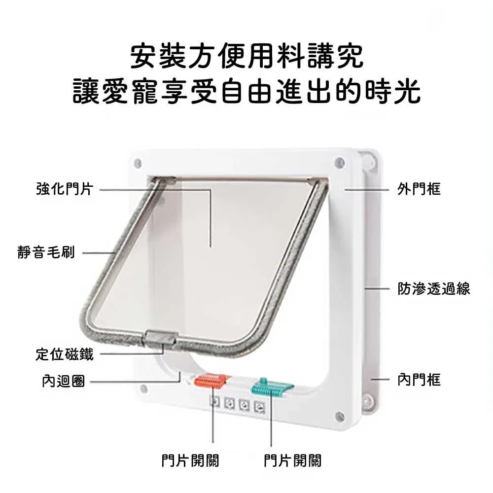 貓狗通用寵物貓門連上門安裝 (實木門安裝)-貓-毛孩物語Pets Thing｜香港寵物貓狗用品專門店：IATA寵物飛機籠、寵物手推車、貓爬架貓樹