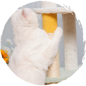 美術貓咪調色盤畫板貓爬架貓樹 (2層款｜58cm)-貓-毛孩物語Pets Thing｜香港寵物貓狗用品專門店：IATA寵物飛機籠、寵物手推車、貓爬架貓樹