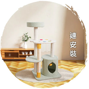 美術貓咪調色盤畫板貓爬架貓樹 (3層款｜95cm)-貓-毛孩物語Pets Thing｜香港寵物貓狗用品專門店：IATA寵物飛機籠、寵物手推車、貓爬架貓樹