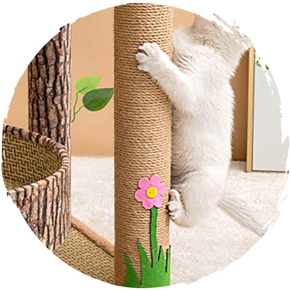靜謐森林仿樹劍麻😸貓抓柱磨爪貓爬架(加高森林屋)-貓-毛孩物語Pets Thing｜香港寵物貓狗用品專門店：IATA寵物飛機籠、寵物手推車、貓爬架貓樹