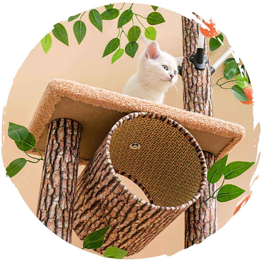 靜謐森林仿樹劍麻😸貓抓柱磨爪貓爬架(森林屋)-貓-毛孩物語Pets Thing｜香港寵物貓狗用品專門店：IATA寵物飛機籠、寵物手推車、貓爬架貓樹