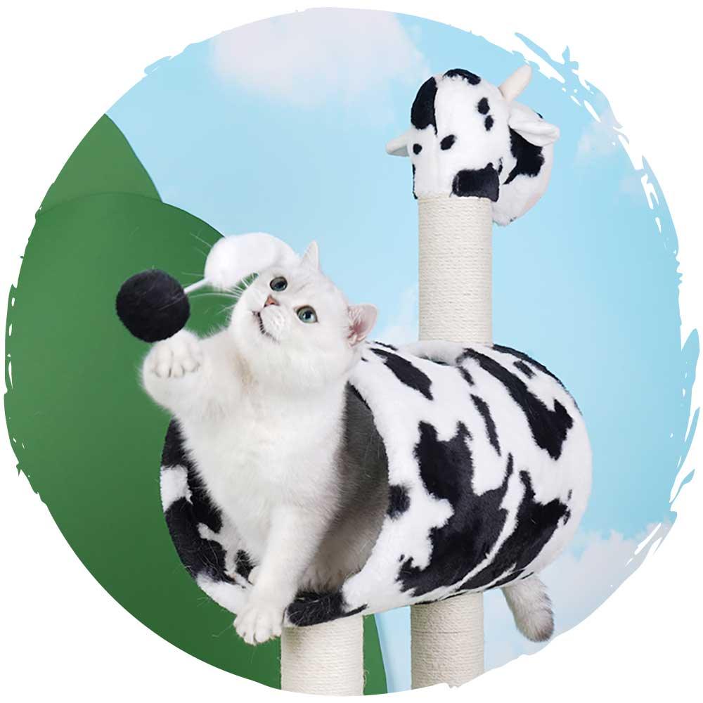 zeze乳牛麻抓柱貓爬架 (2層款｜86cm)-貓-毛孩物語Pets Thing｜香港寵物貓狗用品專門店：IATA寵物飛機籠、寵物手推車、貓爬架貓樹