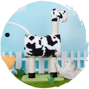 zeze乳牛麻抓柱貓爬架 (2層款｜86cm)-貓-毛孩物語Pets Thing｜香港寵物貓狗用品專門店：IATA寵物飛機籠、寵物手推車、貓爬架貓樹
