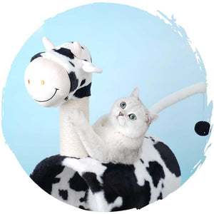 zeze乳牛麻抓柱貓爬架 (2層款｜86cm)-貓-毛孩物語Pets Thing｜香港寵物貓狗用品專門店：IATA寵物飛機籠、寵物手推車、貓爬架貓樹