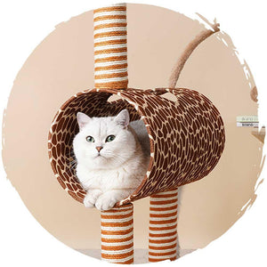 zeze長頸鹿麻抓柱貓爬架 (2層款｜105cm)-貓-毛孩物語Pets Thing｜香港寵物貓狗用品專門店：IATA寵物飛機籠、寵物手推車、貓爬架貓樹