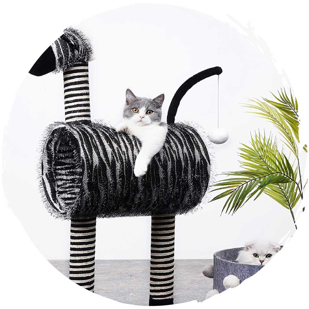 zeze斑馬麻抓柱貓爬架 (2層款｜90cm)-貓-毛孩物語Pets Thing｜香港寵物貓狗用品專門店：IATA寵物飛機籠、寵物手推車、貓爬架貓樹