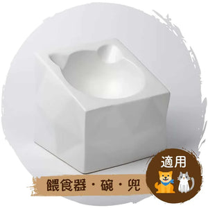 🥣日式和風寵物正方陶瓷餵食碗-貓狗-毛孩物語Pets Thing｜香港寵物貓狗用品專門店：IATA寵物飛機籠、寵物手推車、貓爬架貓樹