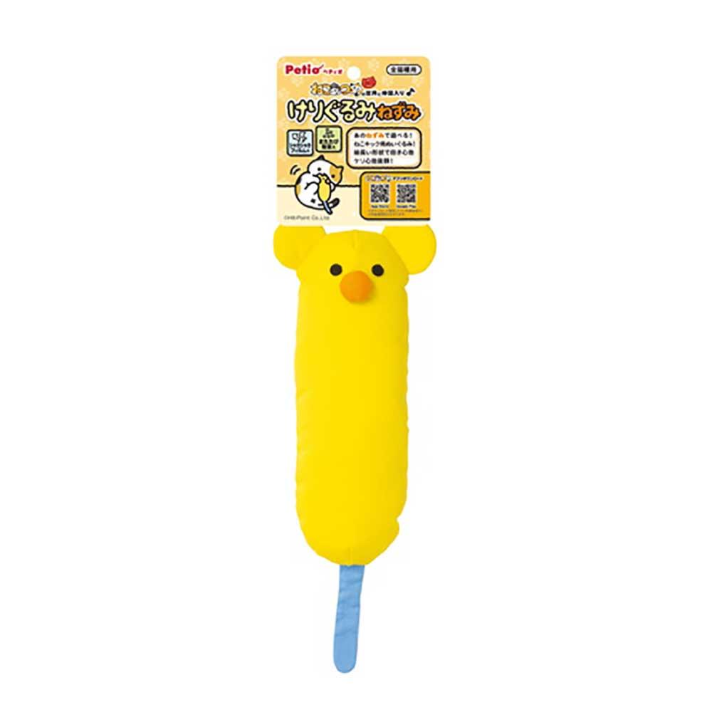 Petio🐀日式和風貓咪攬枕踢踢玩具(黃色老鼠)-貓-毛孩物語Pets Thing｜香港寵物貓狗用品專門店：IATA寵物飛機籠、寵物手推車、貓爬架貓樹