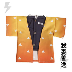 👻鬼滅之刃Cosplay貓貓服飾(我妻善逸)-貓-毛孩物語Pets Thing｜香港寵物貓狗用品專門店：IATA寵物飛機籠、寵物手推車、貓爬架貓樹