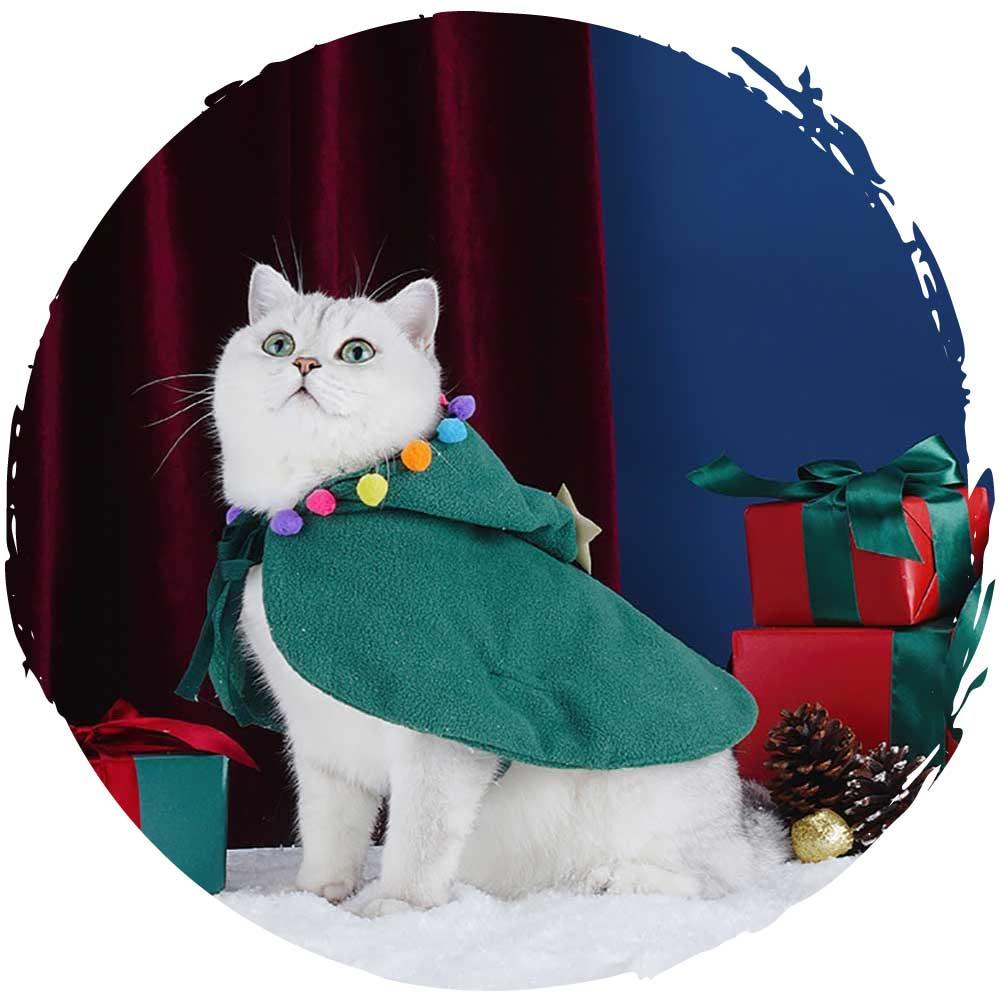 聖誕魔法冬季寵物衣服可愛貓咪披風斗篷-貓狗-毛孩物語Pets Thing｜香港寵物貓狗用品專門店：IATA寵物飛機籠、寵物手推車、貓爬架貓樹