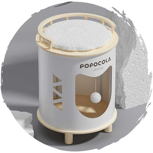 POPOCOLA雙層多用途人貓共用床頭櫃茶几凳仔型貓窩-貓狗-毛孩物語Pets Thing｜香港寵物貓狗用品專門店：IATA寵物飛機籠、寵物手推車、貓爬架貓樹