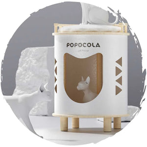 POPOCOLA雙層多用途人貓共用床頭櫃茶几凳仔型貓窩-貓狗-毛孩物語Pets Thing｜香港寵物貓狗用品專門店：IATA寵物飛機籠、寵物手推車、貓爬架貓樹