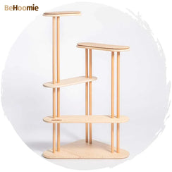 【人寵兩用傢俬・台灣直送】BeHoomie原木貓爬架 / 層架 (5層款｜130cm)-貓-毛孩物語Pets Thing｜香港寵物貓狗用品專門店：IATA寵物飛機籠、寵物手推車、貓爬架貓樹