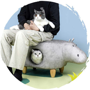 zeze人貓共用動物四季通用換鞋凳仔貓窩 (恐龍)-貓狗-毛孩物語Pets Thing｜香港寵物貓狗用品專門店：IATA寵物飛機籠、寵物手推車、貓爬架貓樹