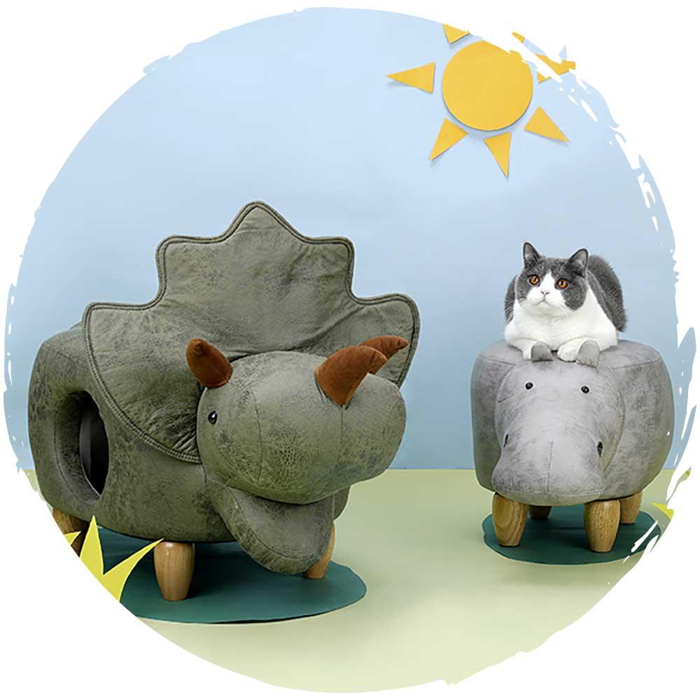 zeze人貓共用動物四季通用換鞋凳仔貓窩 (大象象鼻向上)-貓狗-毛孩物語Pets Thing｜香港寵物貓狗用品專門店：IATA寵物飛機籠、寵物手推車、貓爬架貓樹