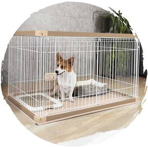 IRIS 室內圍欄幼犬小型狗訓練狗籠 (細碼｜97.5 x 66.5 x 55.5cm)-狗-毛孩物語Pets Thing｜香港寵物貓狗用品專門店：IATA寵物飛機籠、寵物手推車、貓爬架貓樹