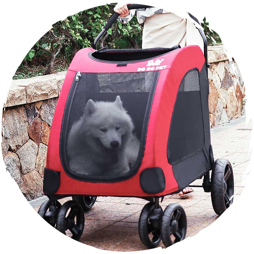 DODOPET 大型狗四輪摺疊狗狗手推車 (寵物承重：70kg)-狗-毛孩物語Pets Thing｜香港寵物貓狗用品專門店：IATA寵物飛機籠、寵物手推車、貓爬架貓樹