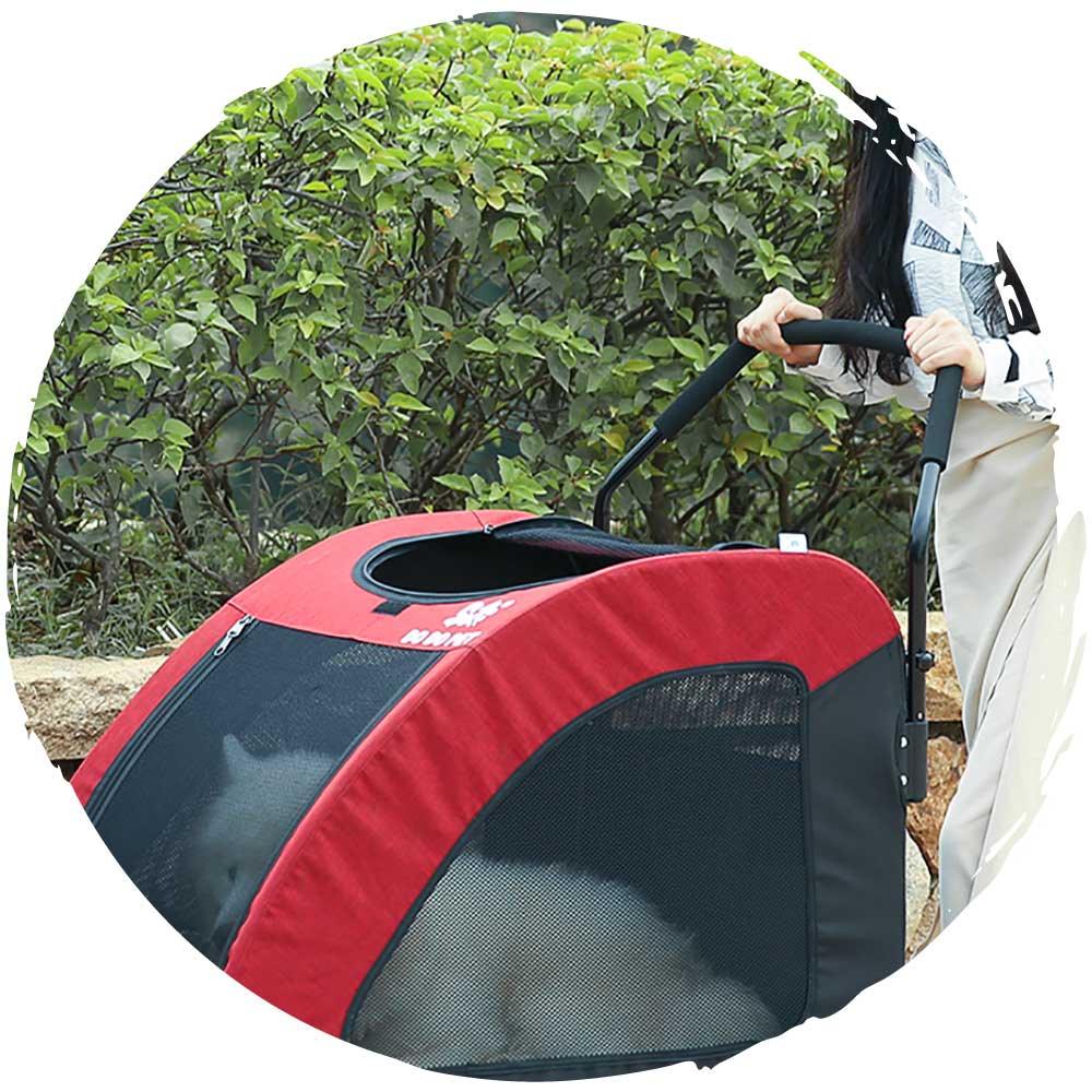 DODOPET 大型狗四輪摺疊狗狗手推車 (寵物承重：70kg)-狗-毛孩物語Pets Thing｜香港寵物貓狗用品專門店：IATA寵物飛機籠、寵物手推車、貓爬架貓樹