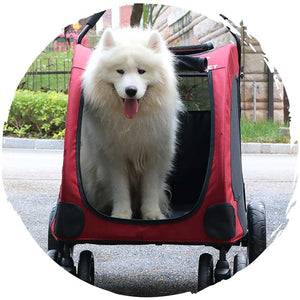 DODOPET 大型狗四輪摺疊狗狗手推車 (寵物承重：70kg)-狗-毛孩物語Pets Thing｜香港寵物貓狗用品專門店：IATA寵物飛機籠、寵物手推車、貓爬架貓樹