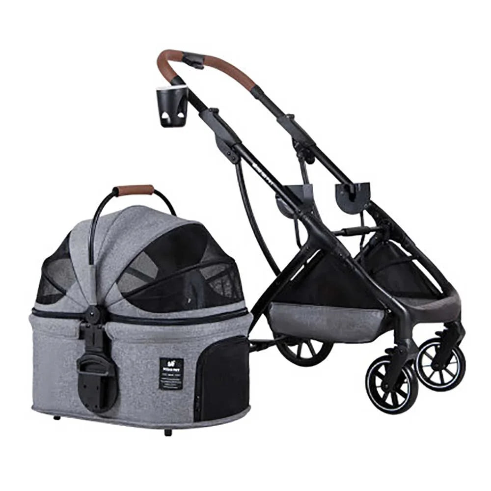 DODOPET 鋁合金車籃分拆款 高層摺疊寵物貓狗手推車（寵物承重：20kg）-狗-毛孩物語Pets Thing｜香港寵物貓狗用品專門店：IATA寵物飛機籠、寵物手推車、貓爬架貓樹