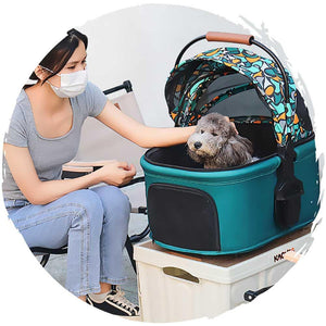 DODOPET 鋁合金車籃分拆款 高層摺疊寵物貓狗手推車（寵物承重：20kg）-狗-毛孩物語Pets Thing｜香港寵物貓狗用品專門店：IATA寵物飛機籠、寵物手推車、貓爬架貓樹