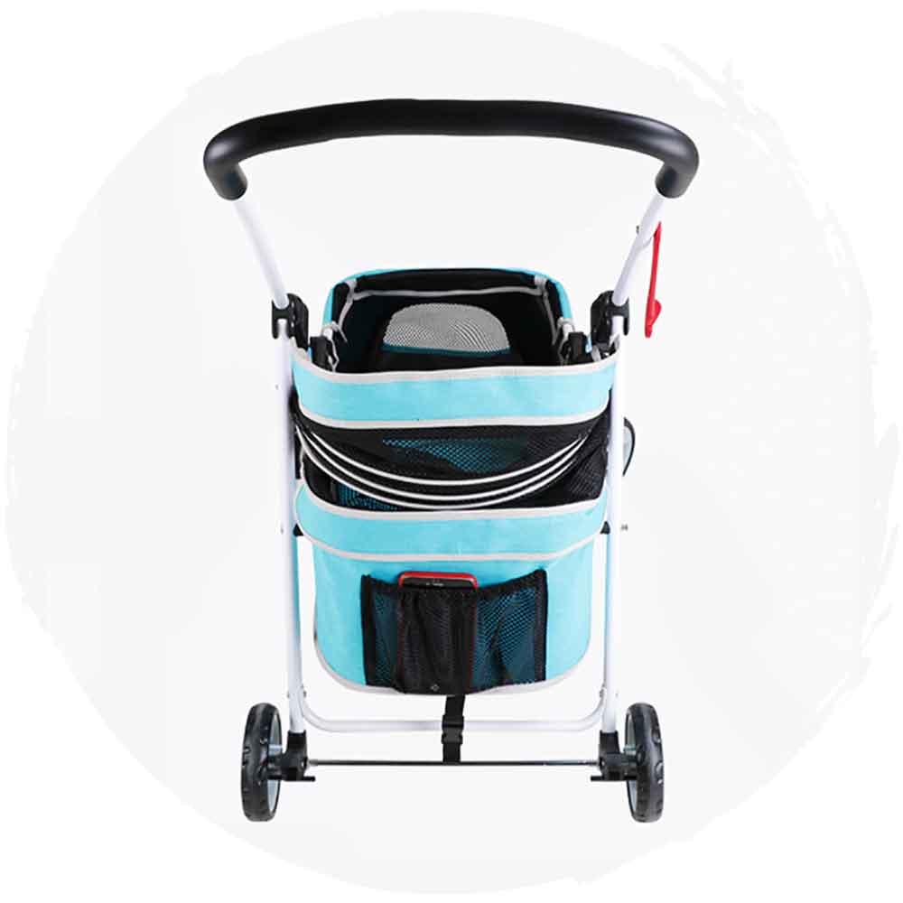 DODOPET 低座四輪摺疊狗狗手推車(灰色)（寵物承重：20kg）-狗-毛孩物語Pets Thing｜香港寵物貓狗用品專門店：IATA寵物飛機籠、寵物手推車、貓爬架貓樹