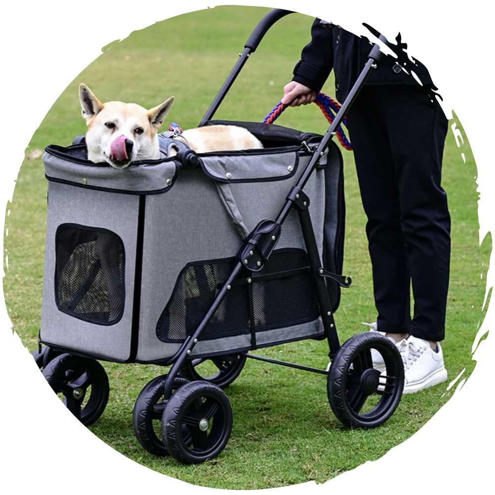 karubee寵物可折疊狗貓自行上車低座手推車（寵物承重：30kg）-狗-毛孩物語Pets Thing｜香港寵物貓狗用品專門店：IATA寵物飛機籠、寵物手推車、貓爬架貓樹