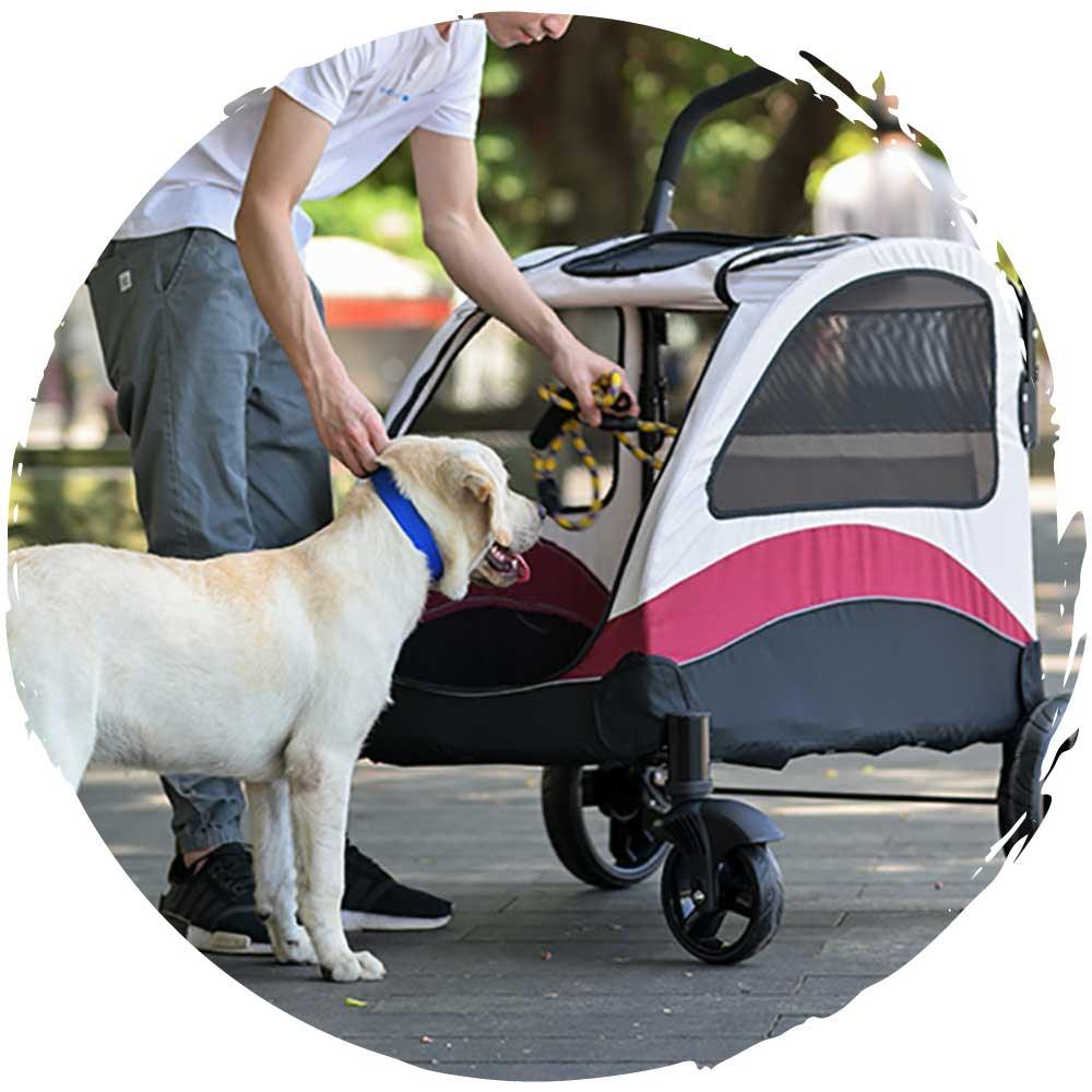 karubee大型犬狗狗代步戶外出可折疊手推車（寵物承重：50kg）-狗-毛孩物語Pets Thing｜香港寵物貓狗用品專門店：IATA寵物飛機籠、寵物手推車、貓爬架貓樹