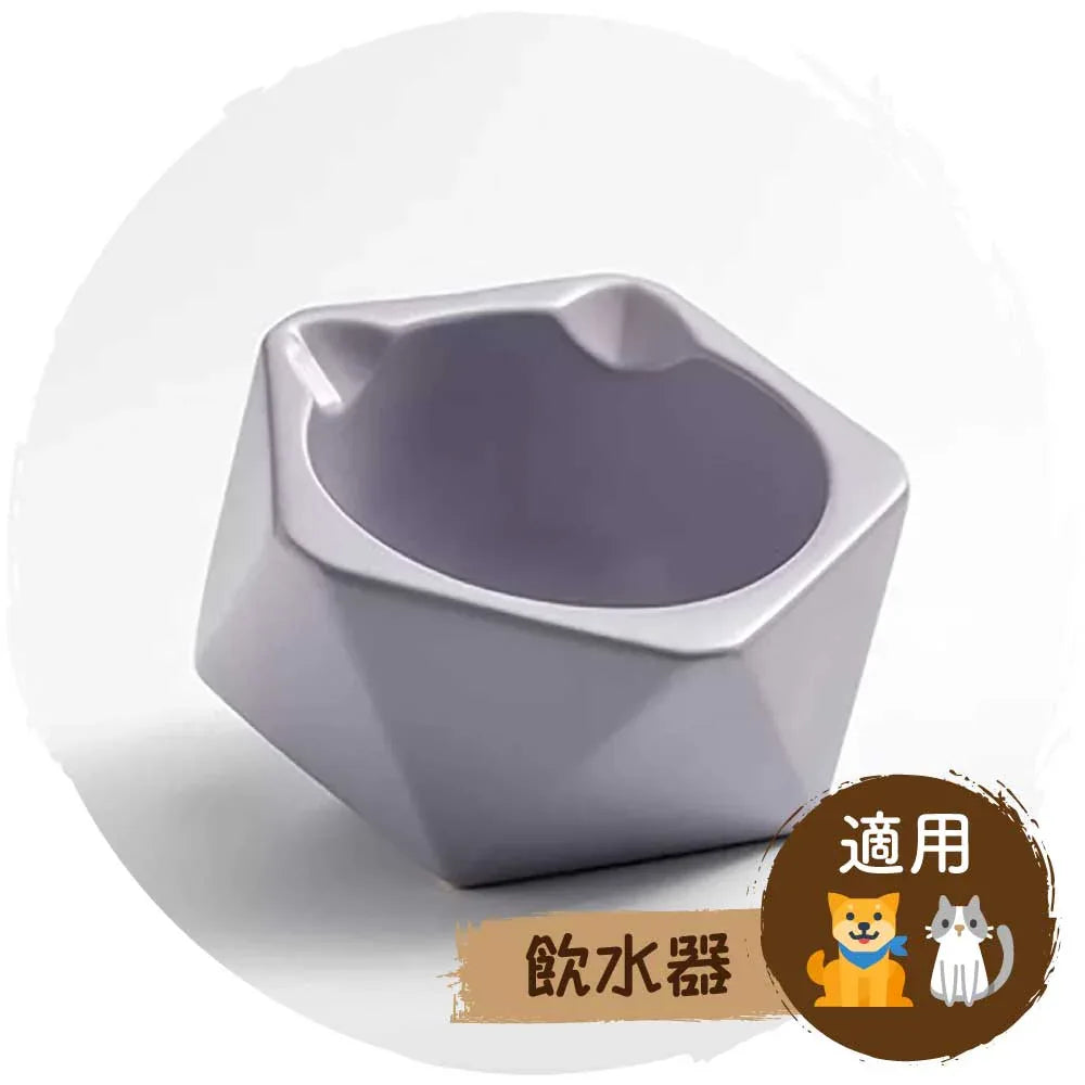 🥣日式和風寵物五角陶瓷飲水碗-貓狗-毛孩物語Pets Thing｜香港寵物貓狗用品專門店：IATA寵物飛機籠、寵物手推車、貓爬架貓樹